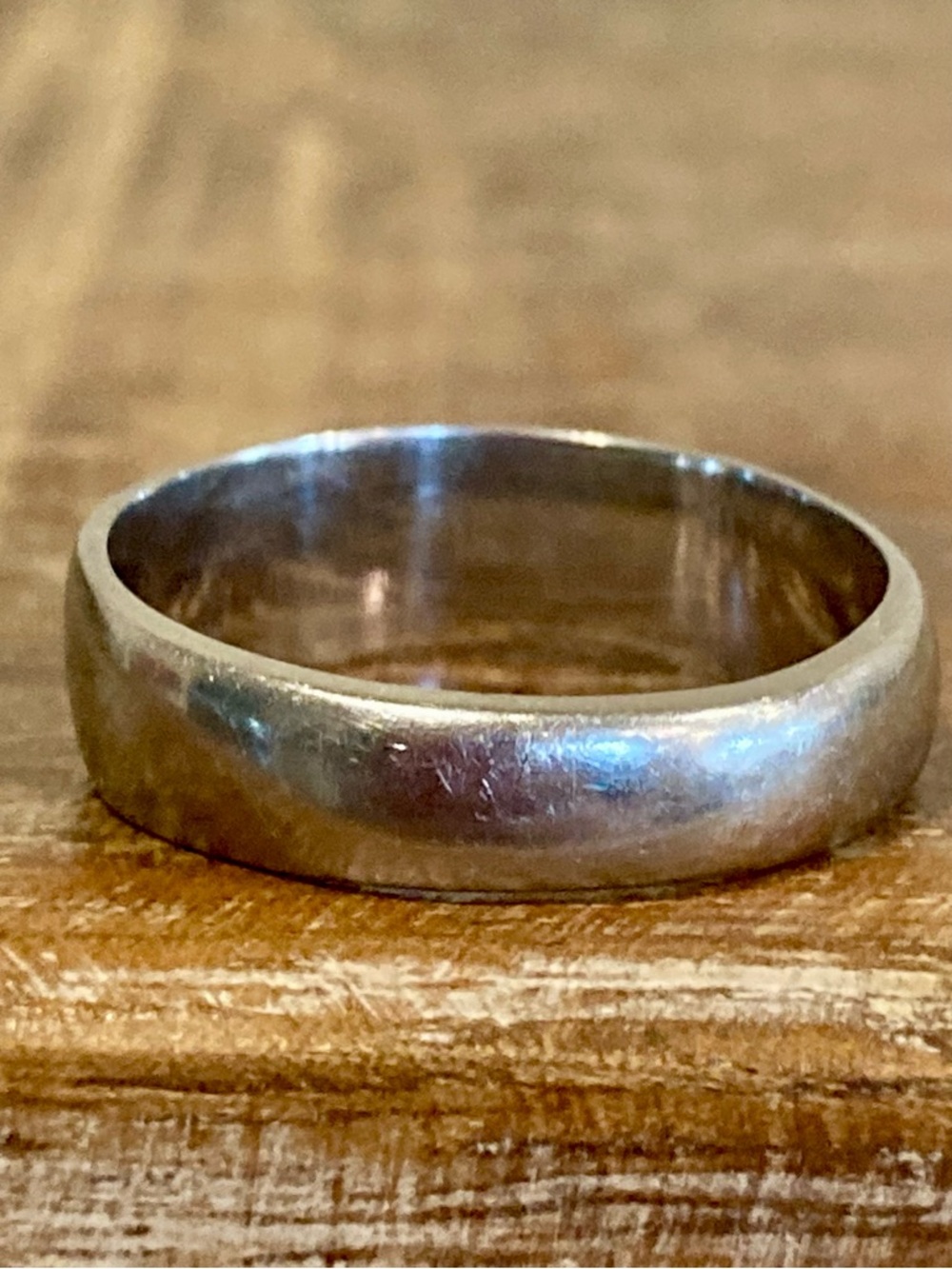 Silver Tone Star-Engraved Band Ring Size 9.5 - Picture 6 of 12